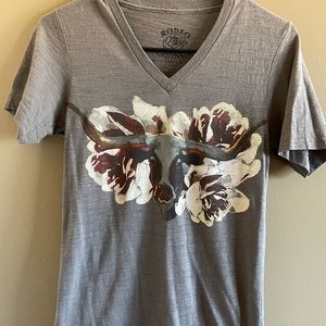 Rodeo Quincy gray, longhorn top